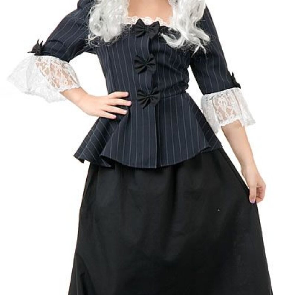 LIKE NEW CHARADES MARTHA WASHINGTON 3PC COSTUME SET LARGE 10-12